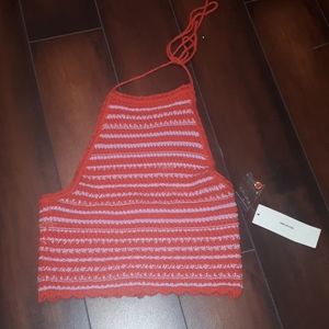 Urban Outfitters crocheted halter crop top
